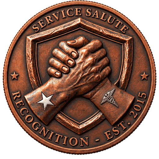Service Salute medallion